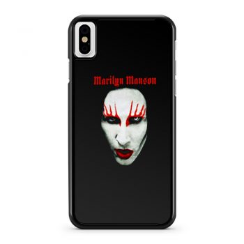 MARILYN MANSON Big Face Red Lips Gothic iPhone X Case iPhone XS Case iPhone XR Case iPhone XS Max Case