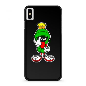 MARVIN THE MARTIAN Showing Midle Finger iPhone X Case iPhone XS Case iPhone XR Case iPhone XS Max Case