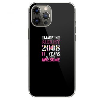 Made In August 2008 11th Birthday iPhone 12 Case iPhone 12 Pro Case iPhone 12 Mini iPhone 12 Pro Max Case