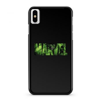 Marvel Logo Hulk Avengers Super Hero Angry Green iPhone X Case iPhone XS Case iPhone XR Case iPhone XS Max Case