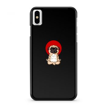Meditation Pug Blood Moon Yoga Puppy Pet Dog iPhone X Case iPhone XS Case iPhone XR Case iPhone XS Max Case