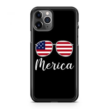 Merica Sunglasses USA Flag iPhone 11 Case iPhone 11 Pro Case iPhone 11 Pro Max Case