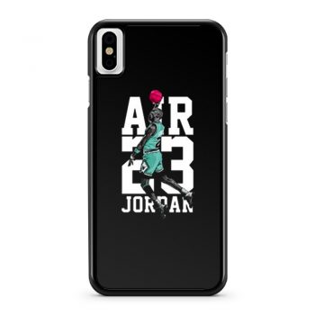 Michael Jordan Air Jordan 13 Aurora Green Match iPhone X Case iPhone XS Case iPhone XR Case iPhone XS Max Case
