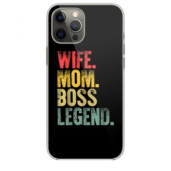 Mother Funny Wife Mom Boss Legend iPhone 12 Case iPhone 12 Pro Case iPhone 12 Mini iPhone 12 Pro Max Case