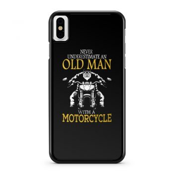 Motorcycle Old Man iPhone X Case iPhone XS Case iPhone XR Case iPhone XS Max Case