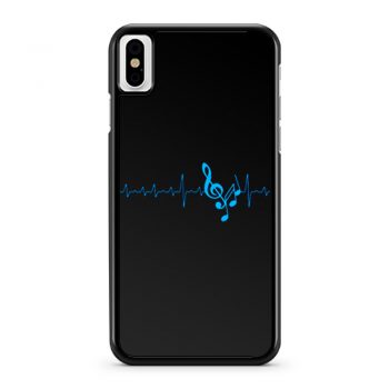 Musical Notes Heartbeat iPhone X Case iPhone XS Case iPhone XR Case iPhone XS Max Case