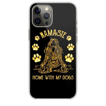 Namaste Home with My Dog Yoga iPhone 12 Case iPhone 12 Pro Case iPhone 12 Mini iPhone 12 Pro Max Case