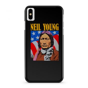 Neil Young Old Concert Tour Logo Music Legend iPhone X Case iPhone XS Case iPhone XR Case iPhone XS Max Case