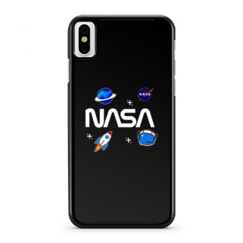 Neon Riot Nasa Planets Funny Helmet Spaceship iPhone X Case iPhone XS Case iPhone XR Case iPhone XS Max Case