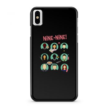 New Brooklyn Nine Nine Squad Artwork Comedy Tv Series iPhone X Case iPhone XS Case iPhone XR Case iPhone XS Max Case