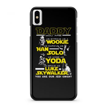 New Daddy Star Wars Jedi Father Day iPhone X Case iPhone XS Case iPhone XR Case iPhone XS Max Case