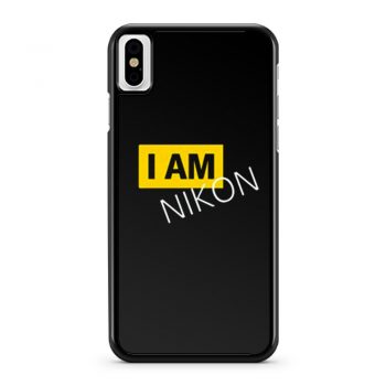 New I Am Nikon Photographer iPhone X Case iPhone XS Case iPhone XR Case iPhone XS Max Case