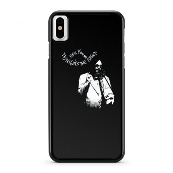 New Neil Young Tonights The Night Album Cover Mens Black iPhone X Case iPhone XS Case iPhone XR Case iPhone XS Max Case
