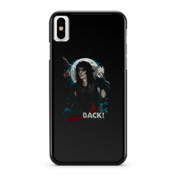 New Popular Alice Cooper Band Hes Back Horror Friday Mens Black iPhone X Case iPhone XS Case iPhone XR Case iPhone XS Max Case