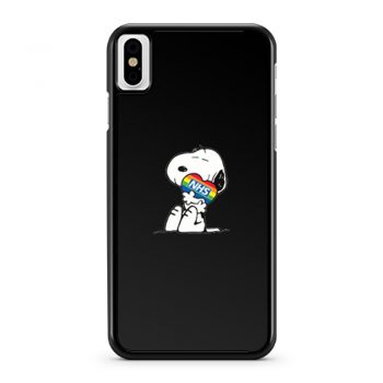 Nhs Huge Heart Snoopy iPhone X Case iPhone XS Case iPhone XR Case iPhone XS Max Case