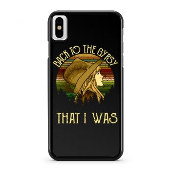 Nicks Fleetwood Mac Back To The Gypsy That I Was Vintage iPhone X Case iPhone XS Case iPhone XR Case iPhone XS Max Case
