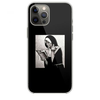 Nun Middle Finger Attitude Retro iPhone 12 Case iPhone 12 Pro Case iPhone 12 Mini iPhone 12 Pro Max Case