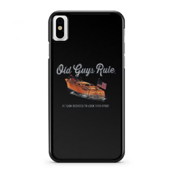Old Guys Rule Decades iPhone X Case iPhone XS Case iPhone XR Case iPhone XS Max Case