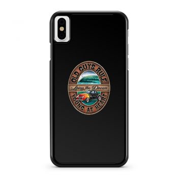 Old Guys Rule Retro iPhone X Case iPhone XS Case iPhone XR Case iPhone XS Max Case