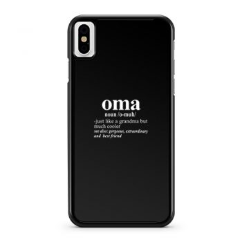 Oma Noun iPhone X Case iPhone XS Case iPhone XR Case iPhone XS Max Case