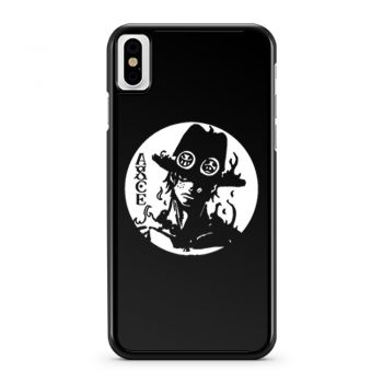 One Piece Portgas D Ace Luffy White Beard Pirates Anim iPhone X Case iPhone XS Case iPhone XR Case iPhone XS Max Case