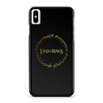 One ring and lord of the rings iPhone X Case iPhone XS Case iPhone XR Case iPhone XS Max Case