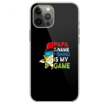 Papa Is My Name Fishing Is My Game iPhone 12 Case iPhone 12 Pro Case iPhone 12 Mini iPhone 12 Pro Max Case