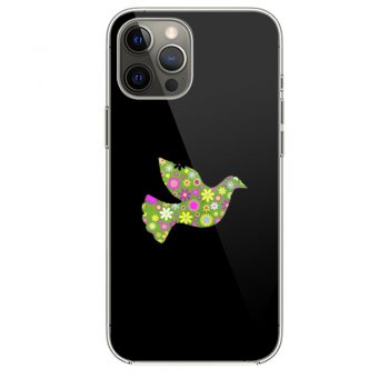 Peace Floral Bird Flower Peace Symbol iPhone 12 Case iPhone 12 Pro Case iPhone 12 Mini iPhone 12 Pro Max Case