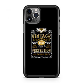 Personalised Made in 1981 Vintage iPhone 11 Case iPhone 11 Pro Case iPhone 11 Pro Max Case