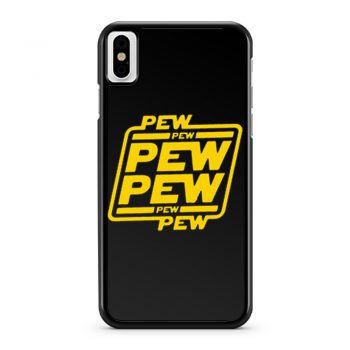 Pew Pew Imessage Star Wars iPhone X Case iPhone XS Case iPhone XR Case iPhone XS Max Case