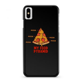 Pizza My Food Pyramid iPhone X Case iPhone XS Case iPhone XR Case iPhone XS Max Case