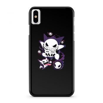 Pokemon Gengar Ghost Skeleton Halloween iPhone X Case iPhone XS Case iPhone XR Case iPhone XS Max Case