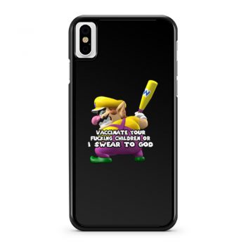 Pro Vaccination Mario Baseball iPhone X Case iPhone XS Case iPhone XR Case iPhone XS Max Case