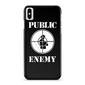 Public Enemy Shot Target iPhone X Case iPhone XS Case iPhone XR Case iPhone XS Max Case