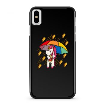 Raining Tacos Unicorn iPhone X Case iPhone XS Case iPhone XR Case iPhone XS Max Case