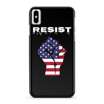 Resist American Flag Fist iPhone X Case iPhone XS Case iPhone XR Case iPhone XS Max Case