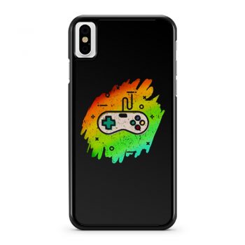 Retro Video Game Youth Vintage Gaming Distressed iPhone X Case iPhone XS Case iPhone XR Case iPhone XS Max Case