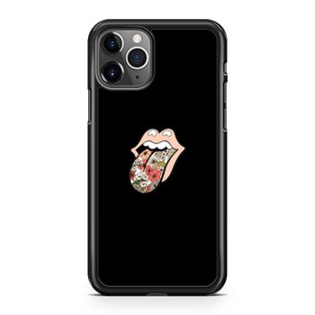 Rolling stones 70s floral iPhone 11 Case iPhone 11 Pro Case iPhone 11 Pro Max Case