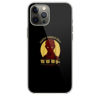 Saitama Training Every Single Day One Punch Man iPhone 12 Case iPhone 12 Pro Case iPhone 12 Mini iPhone 12 Pro Max Case