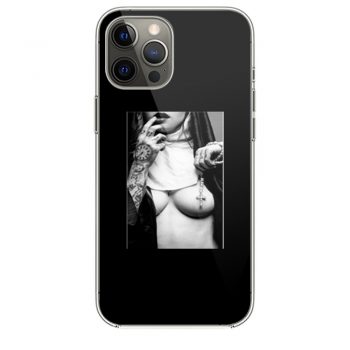 Sexy Nun Cross Tattoo Funny iPhone 12 Case iPhone 12 Pro Case iPhone 12 Mini iPhone 12 Pro Max Case