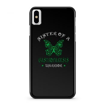 Sister of a Gastroparesis Warrior Support Awareness iPhone X Case iPhone XS Case iPhone XR Case iPhone XS Max Case