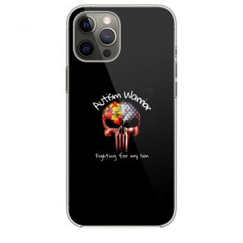 Skull Autism Warrior Fighting For My Son iPhone 12 Case iPhone 12 Pro Case iPhone 12 Mini iPhone 12 Pro Max Case