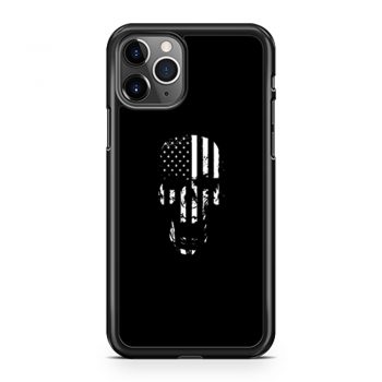 Skull Flag American iPhone 11 Case iPhone 11 Pro Case iPhone 11 Pro Max Case