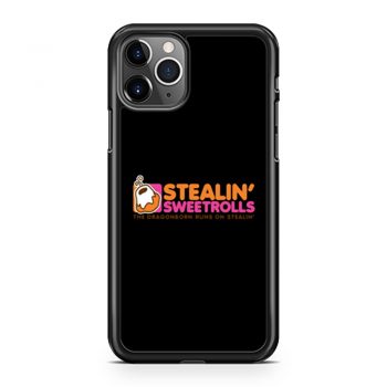 Skyrim Stealing Sweetrolls Dragonborn Dunkin Donuts iPhone 11 Case iPhone 11 Pro Case iPhone 11 Pro Max Case