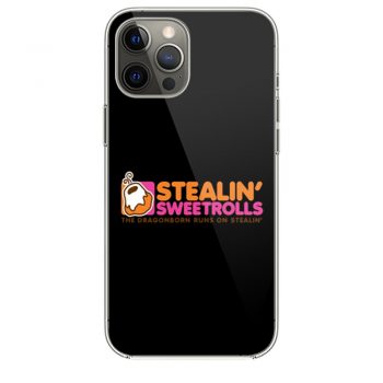 Skyrim Stealing Sweetrolls Dragonborn Dunkin Donuts iPhone 12 Case iPhone 12 Pro Case iPhone 12 Mini iPhone 12 Pro Max Case