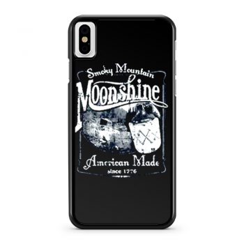 Smoky Mountain Moonshine American Made Since 1776 Whiskey Drinki iPhone X Case iPhone XS Case iPhone XR Case iPhone XS Max Case