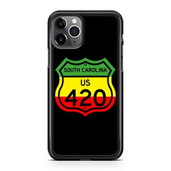 South Carolina Highway 420 in Rasta Colours iPhone 11 Case iPhone 11 Pro Case iPhone 11 Pro Max Case
