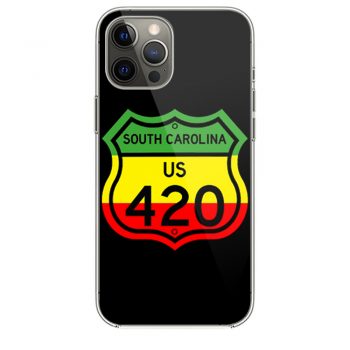 South Carolina Highway 420 in Rasta Colours iPhone 12 Case iPhone 12 Pro Case iPhone 12 Mini iPhone 12 Pro Max Case