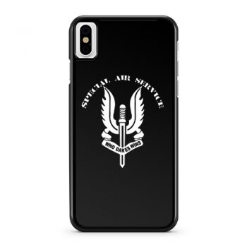 Special Air Service Army SAS Who dares Wins Soldier TV Show iPhone X Case iPhone XS Case iPhone XR Case iPhone XS Max Case