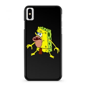 Spongeboob Funny Jurasic Time iPhone X Case iPhone XS Case iPhone XR Case iPhone XS Max Case